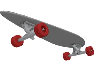 Longboard 3D Model preview