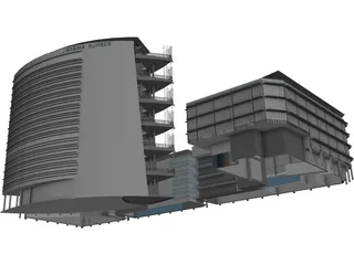 Kementerian Sumber Asli 3D Model preview