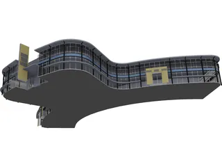 Car Showroom 3D Model preview
