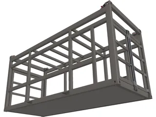 Offshore Container Frame 3D Model preview