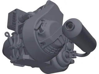 Lombardini LGA 340 Engine 3D Model preview
