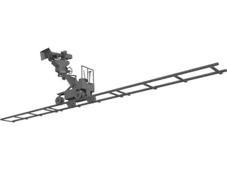 Camera on Dolly 3D Model preview