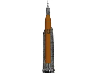 Space Launch System SLS 3D Model preview