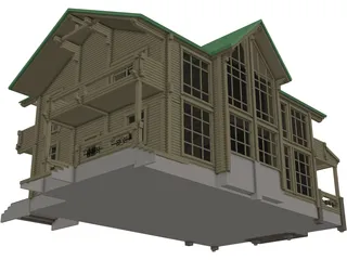 Farmhouse 3D Model preview