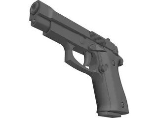 Beretta 85 Kimar 3D Model preview