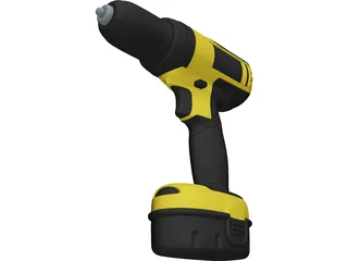 DeWalt Drill 3D Model preview