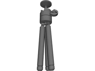 Mini Tripod Camera 3D Model preview