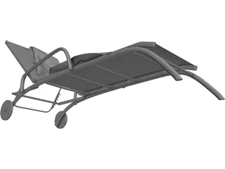 Modern Sunbed 3D Model preview