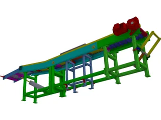 Shrink Conveyor 3D Model preview