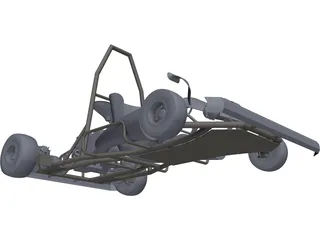 Go Kart 3D Model preview