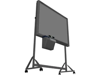 Stand Panasonic Panaboard 3D Model preview