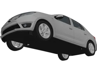 Dacia Logan (2013) 3D Model preview
