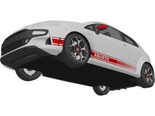 Fiat Punto Abarth (2011) 3D Model preview