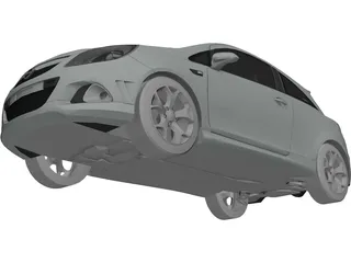 Opel Corsa OPC 3D Model preview