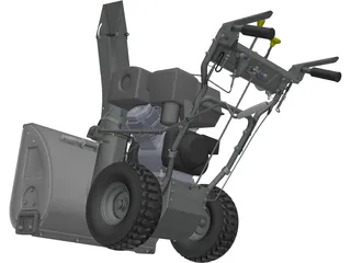 Snowblower 3D Model preview