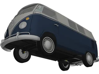 Volkswagen T1 (1967) 3D Model preview