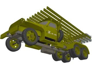 MLRS BM13 Katusha 3D Model preview