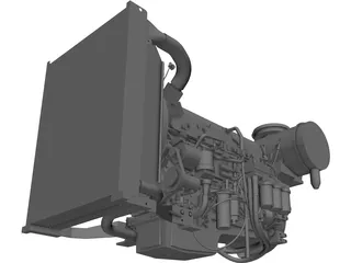 Volvo Penta TAD1362VE Engine 3D Model preview
