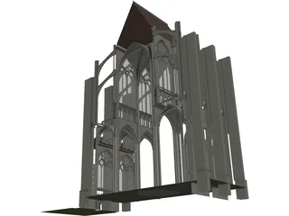 Notre Dame Reims 3D Model preview