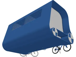 Bike Parking 3D Model preview