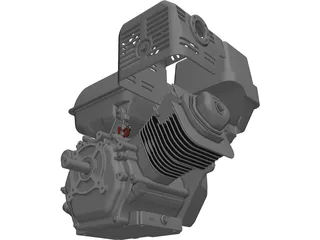 Honda GX390 Engine 3D Model preview