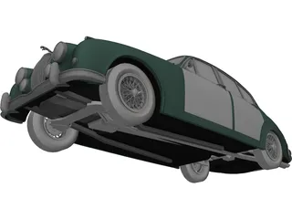 Jaguar MKII (1962) 3D Model preview