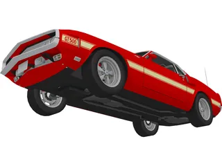 Ford Mustang GT500 (1969) 3D Model preview
