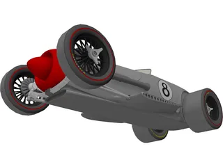 Hot Rod 3D Model preview