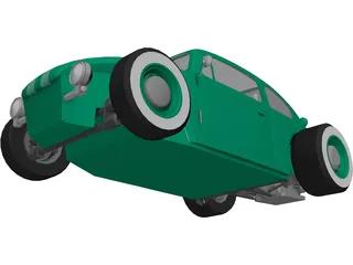 Hot Rod 3D Model preview