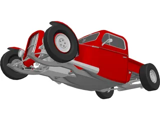 Hot Rod 3D Model preview