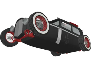 Hot Rod 3D Model preview