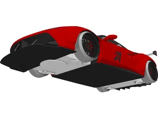 Ferrari 488 GTB R (2016) 3D Model preview
