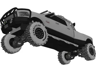 Dodge Ram 3500 3D Model preview