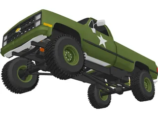 Chevrolet Pickup 3D Model preview