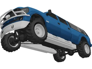 Dodge Pickup XL 3D Model preview