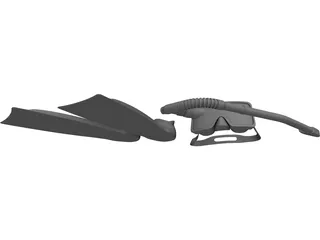 Diving Equipment 3D Model preview