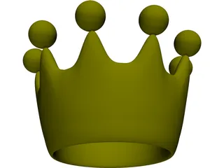 Cartoon Crown 3D Model preview