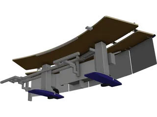 Raised 10cm Clean 3D Model preview