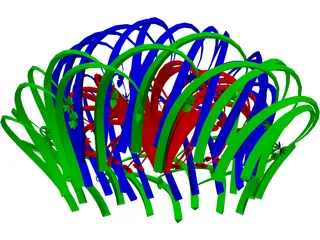 Pronounced Snakelike Tantrum 3D Model preview