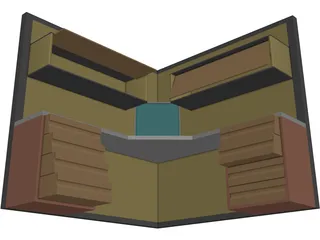 Complete Office Module 3D Model preview