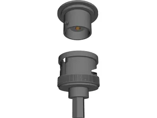 BNC Connectors 3D Model preview