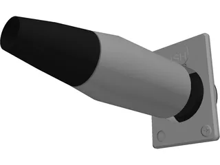 XLR Male Plug and Female Socket 3D Model preview