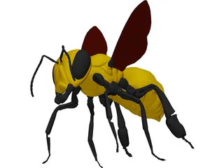 Bee 3D Model preview