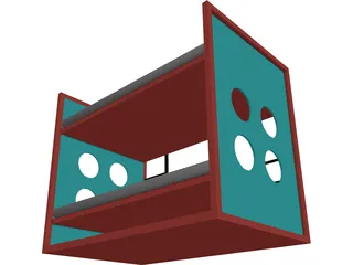 Kids Bed Baby 3D Model preview