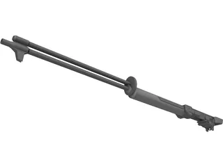 M1 Garand Barrel 3D Model preview