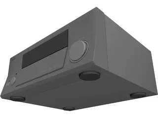 Yamaha Amplifier 3D Model preview