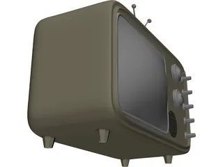 Older Model Television 3D Model preview