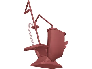 Dental Chair 3D Model preview