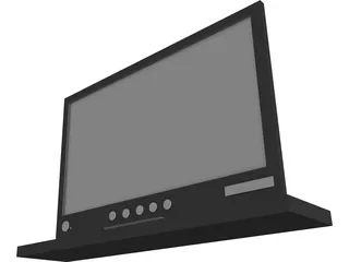 Sony Flat Screen Monitor 3D Model preview