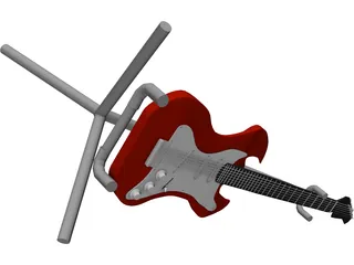 Electric Guitar 3D Model preview